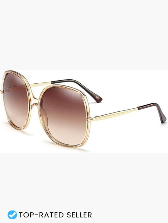 Oversized Square Sunglasses Retro 70s Vintage Extra Large UV400 Protection main image 5